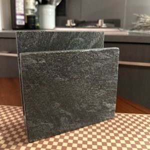 Threshold marble napkin holder (gray)